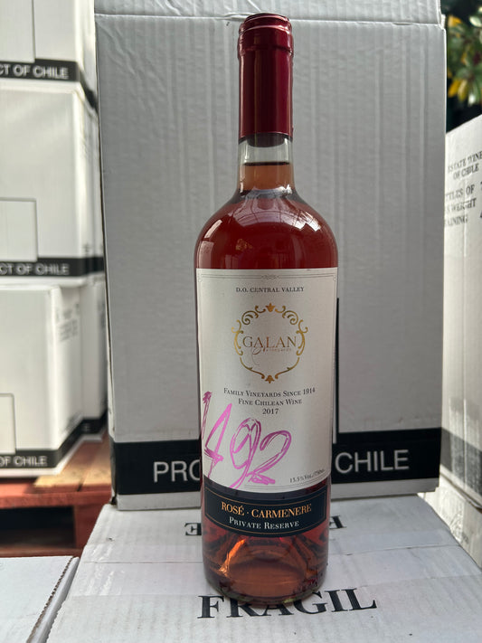 (6 botellas 750ml) Galán Reserva Privada Rose - Carmenere Año 2024