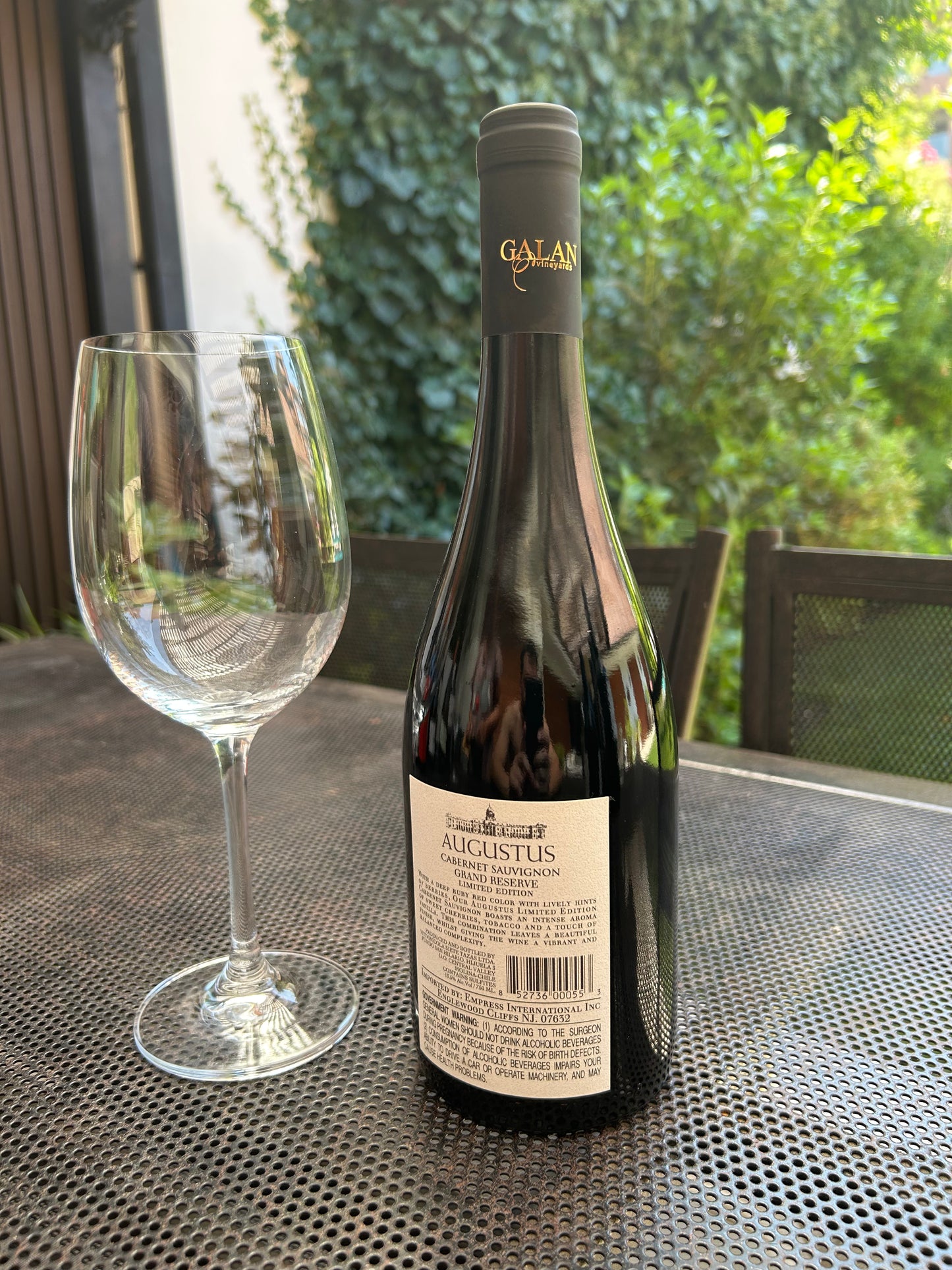 (6 botellas 750 ml) Gran Reserva Augustus - Cabernet Sauvignon