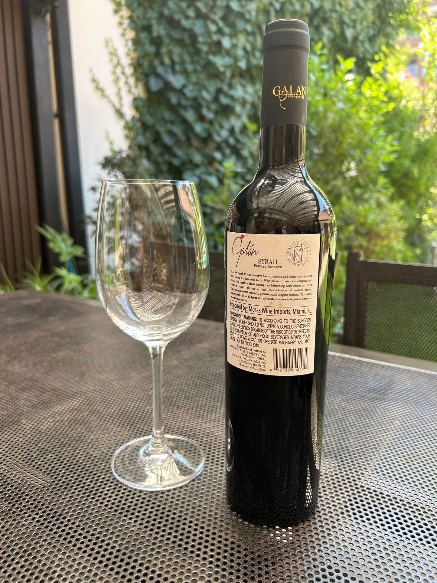 Galán Reserva Privada Syrah - 6 botellas 750 ml