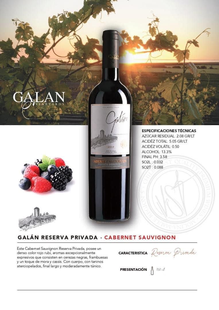 (1 Botella 750 ml) Galán Reserva Privada - Cabernet Sauvignon