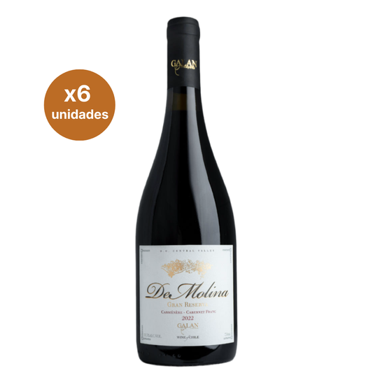 De Molina Gran Reserva Carmenere Cabernet Franc - 6 botellas 750 ml