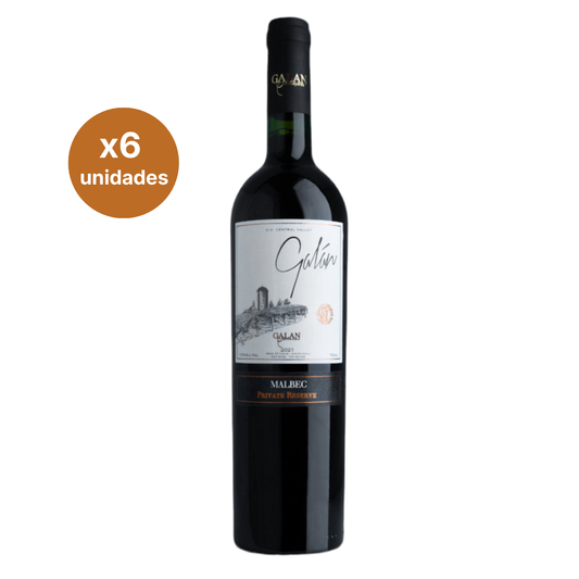 Galán Reserva Privada Malbec - 6 botellas 750 ml