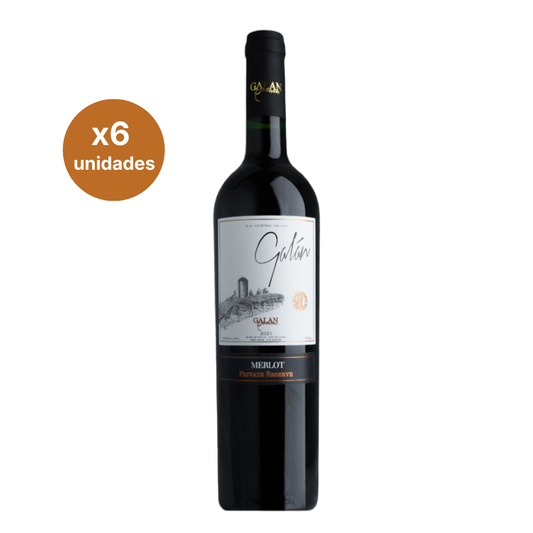 Galán Reserva Privada Merlot - 6 botellas 750 ml