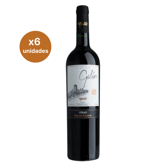 Galán Reserva Privada Syrah - 6 botellas 750 ml